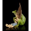 Figuren Shop GmbH Pixie Leprechaun Fantasy Figure - Frog Cuddling