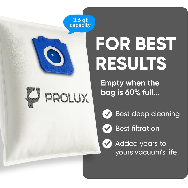 6 pack of HEPA bags and 2 post Filters for