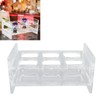 Acrylic Shot Glass Holder Carrying 6 Square Transparent Liquor Cup