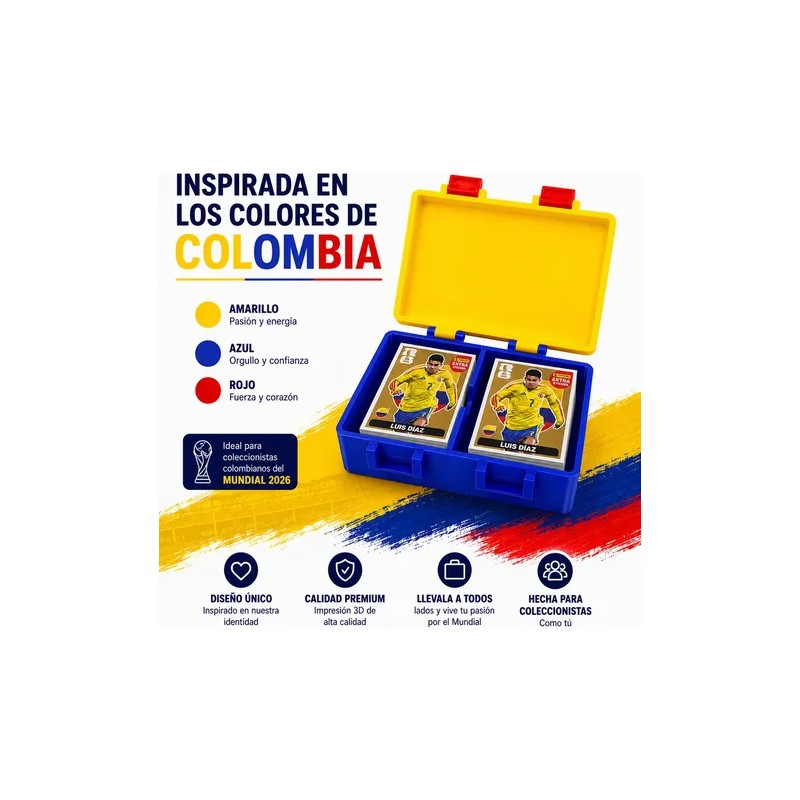 Caja Doble Organizadora 400 Laminas Panini Mundial 2026 Fifa