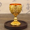 2Pcs Golden Goblet, Chalice Goblet Cups.Unbreakable Goblets European High Grade