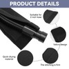 CCTIVED 5.9 Ft Neoprene Shop Vacuum Hose Cover, Wrap-Around Anti-Scratch