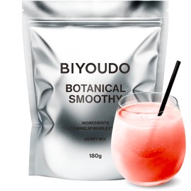 BIYOUDO Botanical Smoothie Berry Mix, 6.3 oz (180 g), Powder, Diet Replacement, Vitamins, Minerals, Lactic Acid Bacteria, Superfood, Made in Japan, No Shaker Needed