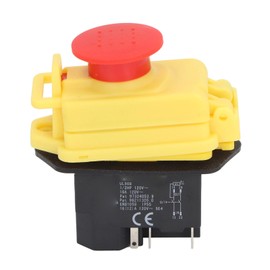 Electromagnetic Switch IP55 Waterproof 4P Push Button Switch for 0618 CJ18A 7x12 7x14 Mini Lathe KJD17B 120V 16A