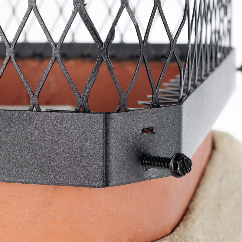 Shelter 13" x 18" Single Flue Bolt-On Chimney Cap, Fully