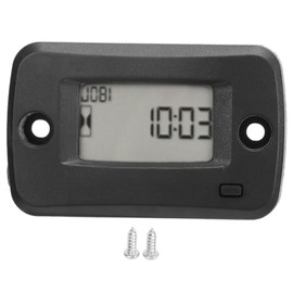 Vibration Activated Hour Meter Wireless Digital Maintenance Reminder Hour Gauge for Motorcycle ATV Lawn Mower