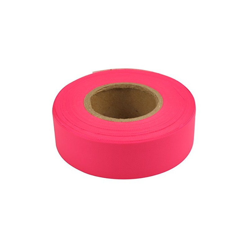 C.H. Hanson 17002 Glow Flagging Tape, Fluorescent Red, 4 mil,