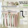 Vikaqi Wall Mounted Clothes Drying Rack 32", Foldable Wall Mount