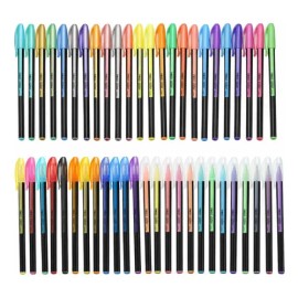 48 Plumas De Gel Colores Neon Pastel Fluorescentes Arte Dibu                                                                                          