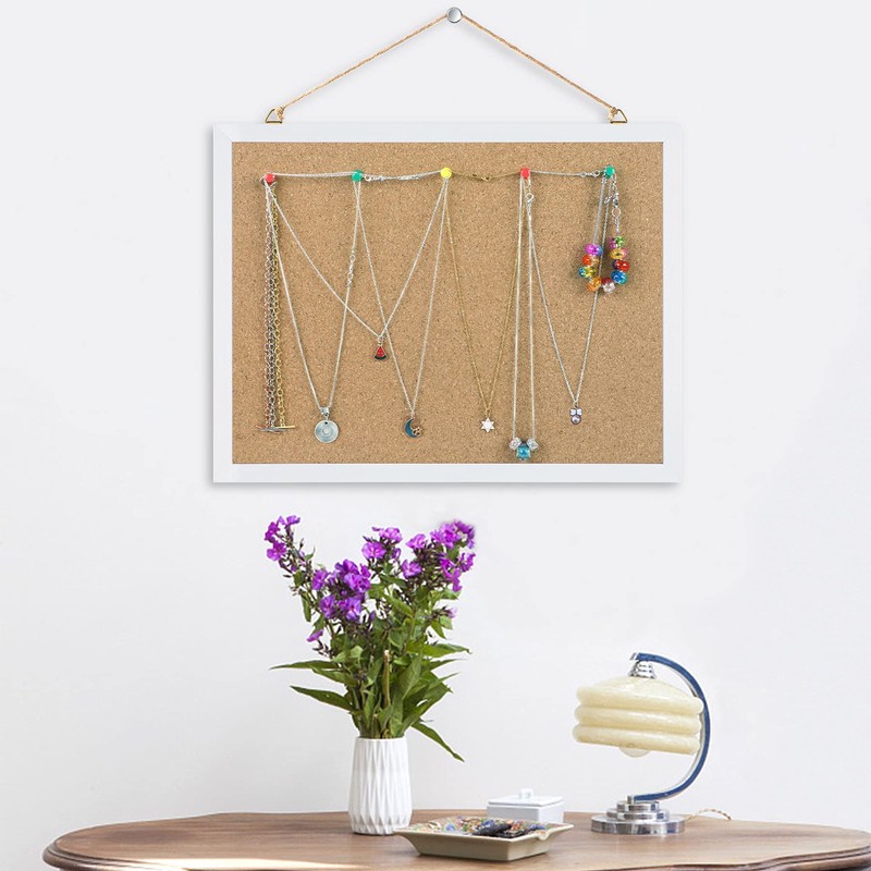 FEBSNOW Cork Board Bulletin Board 15.7 x 12 Inches with