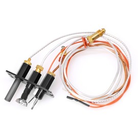 Aibabcue 4021-737 Propane Gas Pilot Assembly Kits for Heat N Glo, Heatilator, Quadrafire Fireplaces, 485-511A Pilot Assembly with Thermocouple Thermopile Replacement Parts