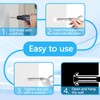 SNOMEL 5 Pack Expansion Concrete Wall Anchors Eye Bolts Screw,