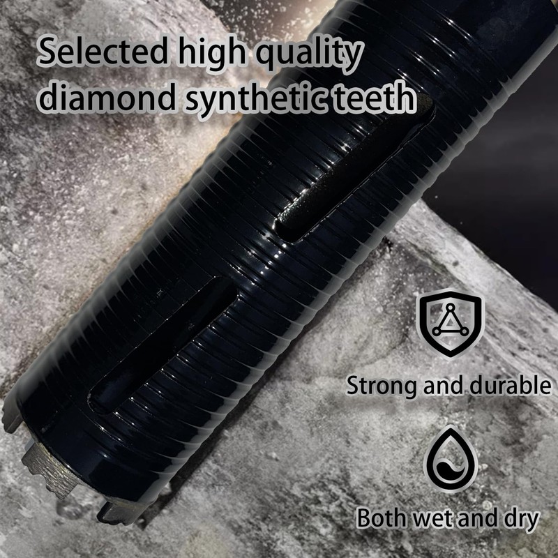 3 1/2 inch Dry Core Drill Bit 10in/254mm Drilling Depth，