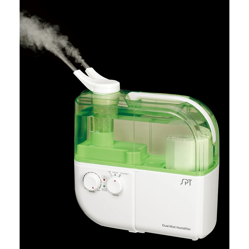 SPT [Green Dual Mist Humidifier with ION Exchange Filter, (SU-4010GA)