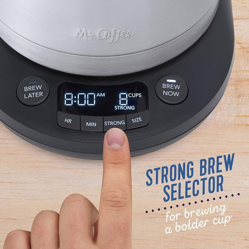 Mr. Coffee 10 Cups Single Serve Programmable Coffee Maker Machine
