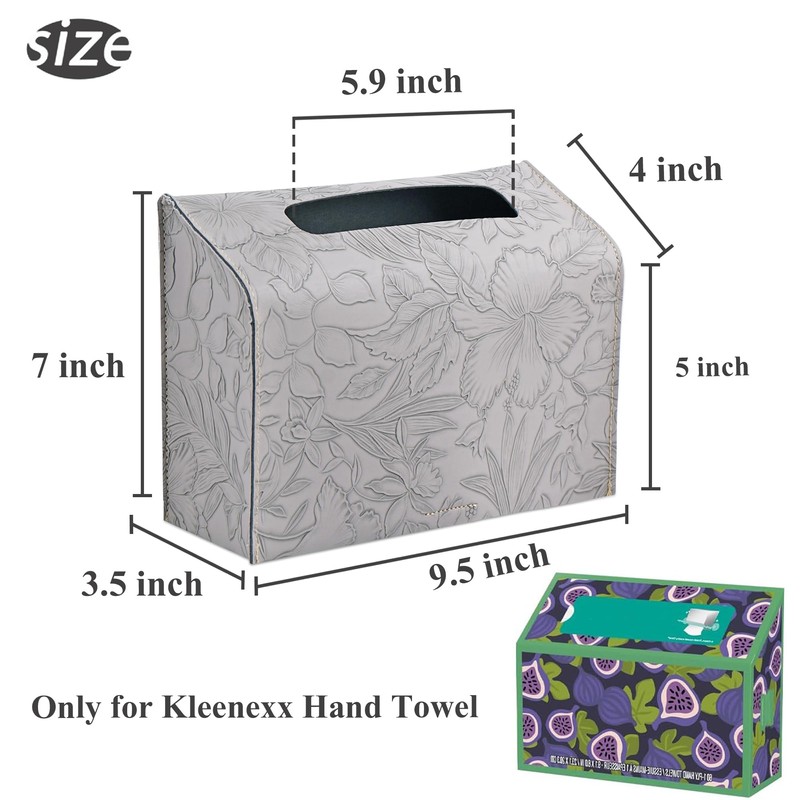 Jasenna Leather Cover for Disposable Paper Hand Towel Box, Compatible