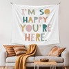 XLDLIOO I'm So Happy You're Here Classroom Wall Tapestry, Inspirational