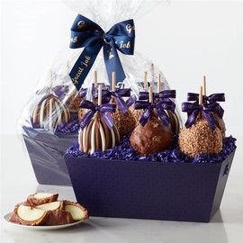 Mrs Prindables Great Job Gourmet Caramel Apple Gift Tray (6 Apples Included)