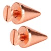 100 Sets Punk Cone Spikes Studs Electroplating Rose Gold Punk