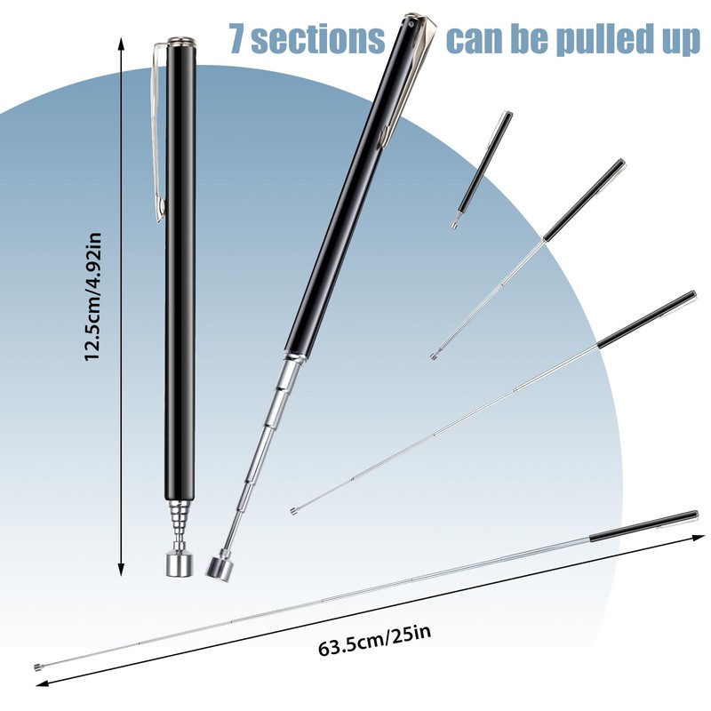 Patelai 8 Pieces Telescoping Magnetic Pick up Tool Grabbers Reacher
