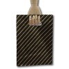 EPOSGEAR® Small Black and Gold Striped Gift Shop Boutique Punch