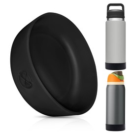 One MissionX Protective Silicone Boot for YETI 46oz 36oz 26oz 18/12oz, Owala 32oz 24oz Bottles & Yonder Water Bottles, Anti-Slip Bottom Sleeve Cover, BPA Free (Black, Fits 36 oz)