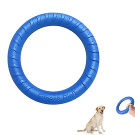 QEEROYO Hunde Fitness Ring, Hundebiss-Ring, Beissring Hunde, Hundespielzeug Ring, Hunde Flugscheibe Spielzeug, Beissring für Hunde, Interaktiver Trainingsring für Kleine mittelgroße Große Hunde, Blau