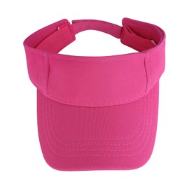 LONTG Kids Sun Visor Cap Toddler Adjustable Baseball Cap Wide Brim Sun Protection Hat Children Summer Beach Cap Sports Leisure Cap Outdoor Travel Cotton Sun Hat for Boys Girls 1-8 Years Old Rose Red