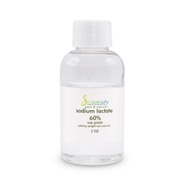 SODIUM LACTATE for Soap Making & Lotions | 60% USP Pure Natural Preservative | Harder Bar of Soap, Bigger Yield, Faster Cure Time, Provides Moisture | 2 oz