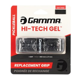 Gamma Hi-Tech Gel Pickleball Replacement Grip - Tacky, Shock Reducing Grip for Pickleball Paddles, Moisture Absorbing Comfortable Grip