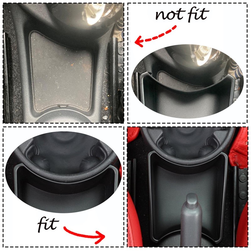 HAPPYHORSE Car Console Storage Box Organizer Tray Compatible with Fiat