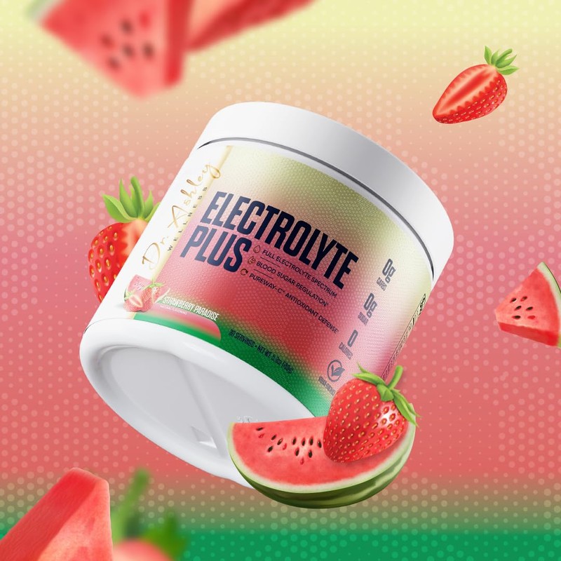 Dr. Ashley Wellness Electrolyte Plus Powder Drink Mix | Full