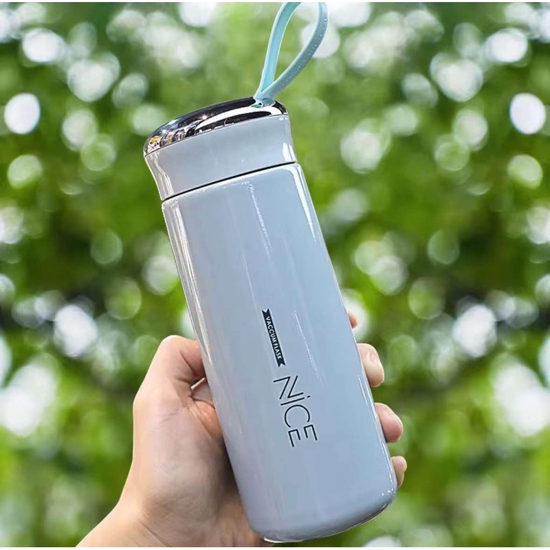 Glass-Lined Water Bottle – No Microplastics, 100% BPA-Free, Leakproof &