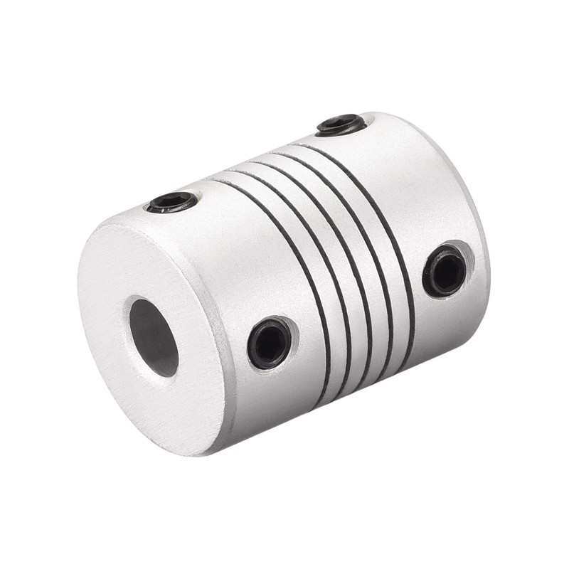 sourcing map 2 Pieces 8 mm to 8 mm Aluminium