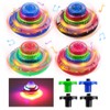 CJBIN Light Up Spinning Toy, 4 Pcs Light Up Spinning