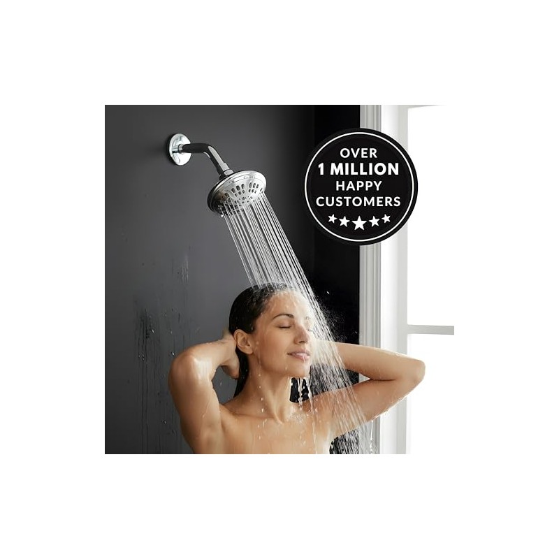 Aqua Elegante 6 Function Luxury Shower Head - High Pressure