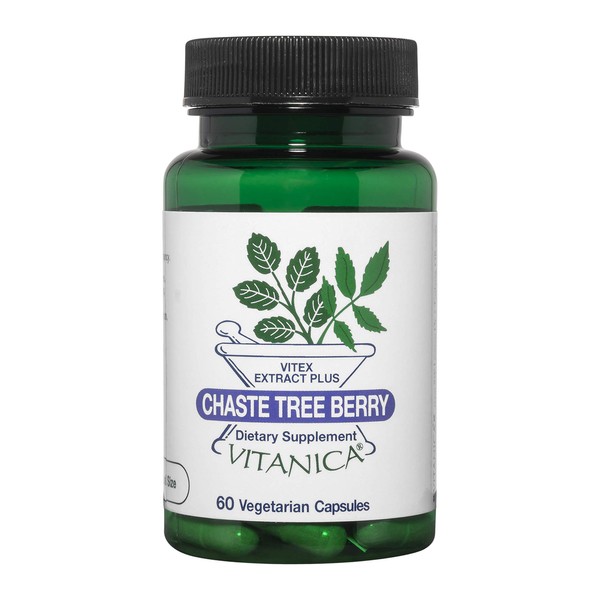 Vitanica, Chaste Tree Berry, Vitex Extract Plus, Vegan, 60 Capsules