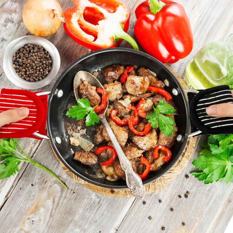 Pot Holder, 4 Pack Cast Iron Handle Cover, Cast Iron