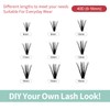 FADVAN Eyelash Extension Cluster 40D Curl D Mix 8-16 mm