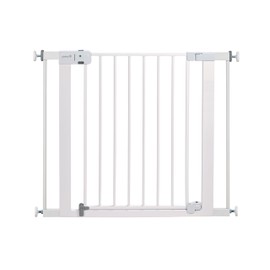 Safety 1st Easy Install Baby Gate for Doorways, Auto-Close Pressure-Mounted Magnetic Latch, Indoor Dog Gates, No Drilling, Fits 29"-38", White