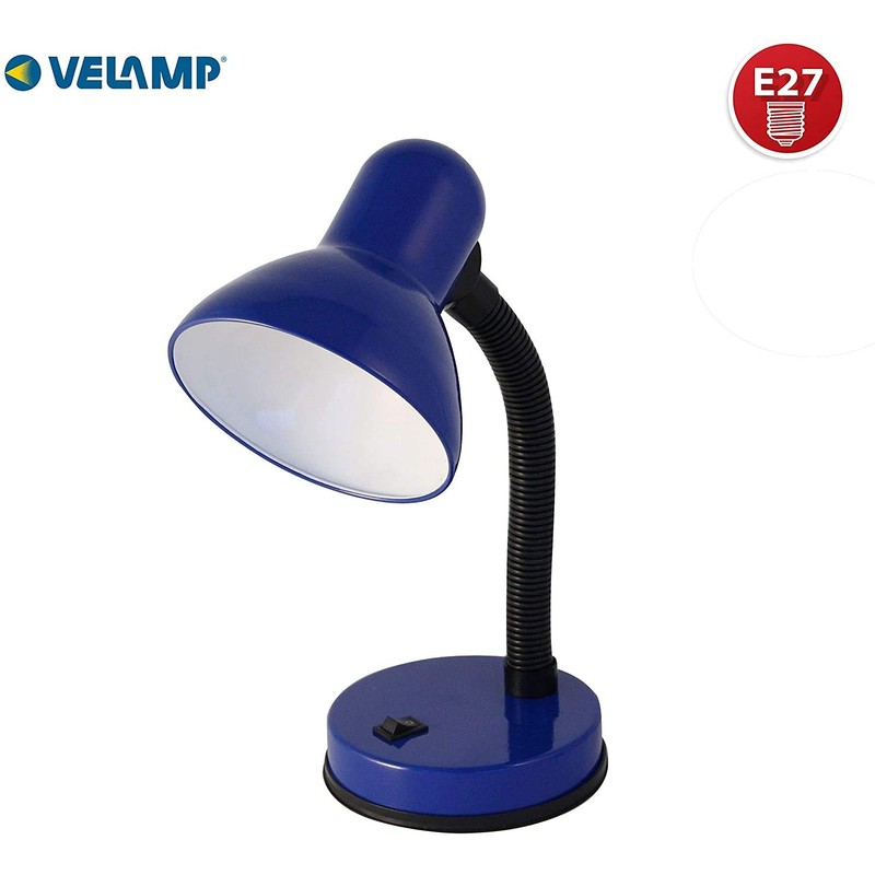 Velamp Charleston Table Lamp E27 Blue
