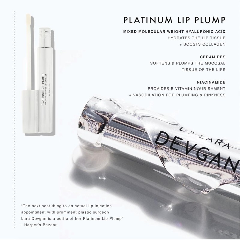 Dr. Devgan Scientific Beauty, Platinum Lip Plump SPF 30, 0.10