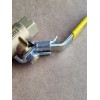 Parker 3/8" NPTF x 3/8" NPTM Brass Industrial Ball Valve