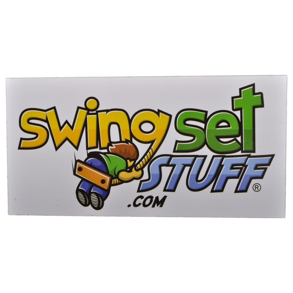 Swing Set Stuff 4" x 3/8" Nylon Bushing Swing Hanger (Pair) with SSS Logo Sticker