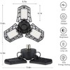 Deformable LED Garage Light - 6000 Lumen 4500K Neutral 60W,