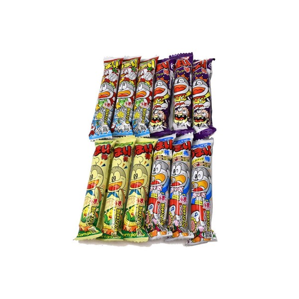 Umaibo, Japanese popular snack food, 12 packs(4 taste×3 packs) No.a333