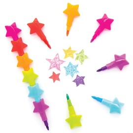 Baker Ross AX331 Star Swap Point Colouring Pens for Kids - Pack of 8 Colouring Pens for Kids to Add to Their Pencil Case, Craft Supplies or Party Favors