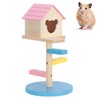 Hamster Loft Toy Wooden Durable Odorless Hamster House Climbing Ladders