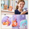 Fluffy Pipe Cleaner Craft Kits, 4-Pack DIY Plush Animal Keychain