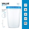 12 Pack Leakproof Freezer Containers for Food with Twist Top